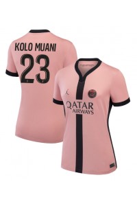 Paris Saint-Germain Randal Kolo Muani #23 Voetbaltruitje 3e tenue Dames 2024-25 Korte Mouw